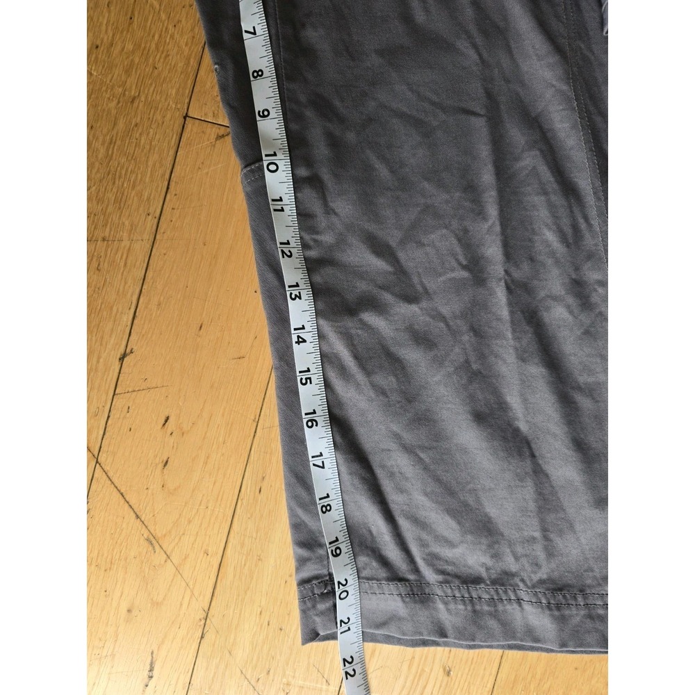 Prana Pants Womens L Gray Capri Lightweight Breathe Stretch Hiking Outdoor - Picture 9 of 9